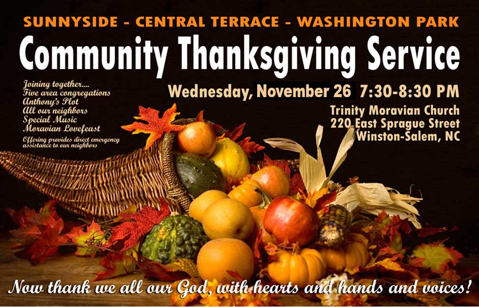 Thanksgiving Eve Lovefeast